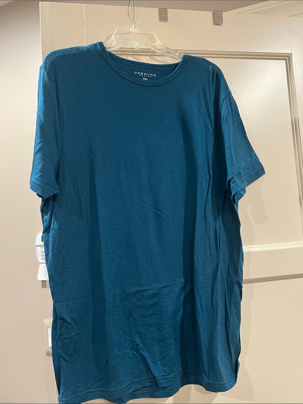 Unbound Teal Short Sleeve Crew Neck T-Shirt for Men